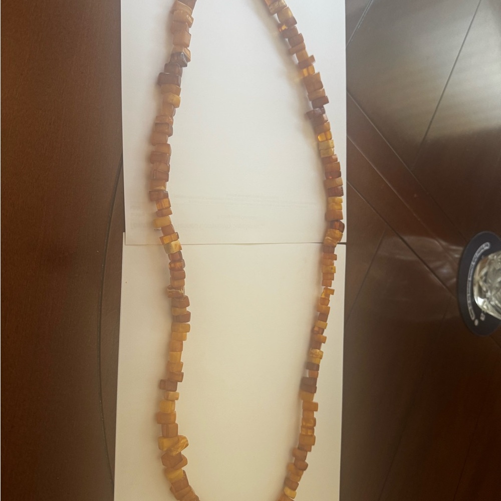 Amber Beaded Necklace
